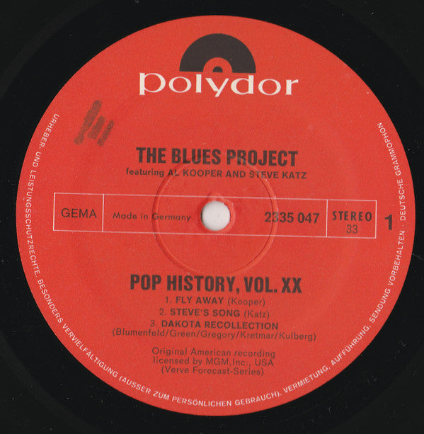 The Blues Project : Pop History, Vol 20 (2xLP, Comp)