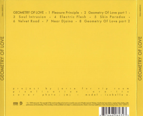 Jean-Michel Jarre : Geometry Of Love (CD, Album, Dig)