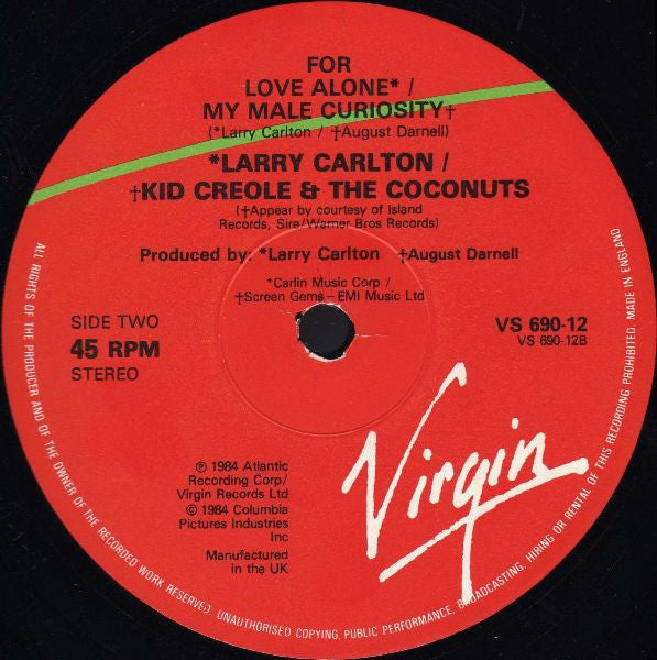 Kid Creole & The Coconuts* : My Male Curiosity (12", Single)