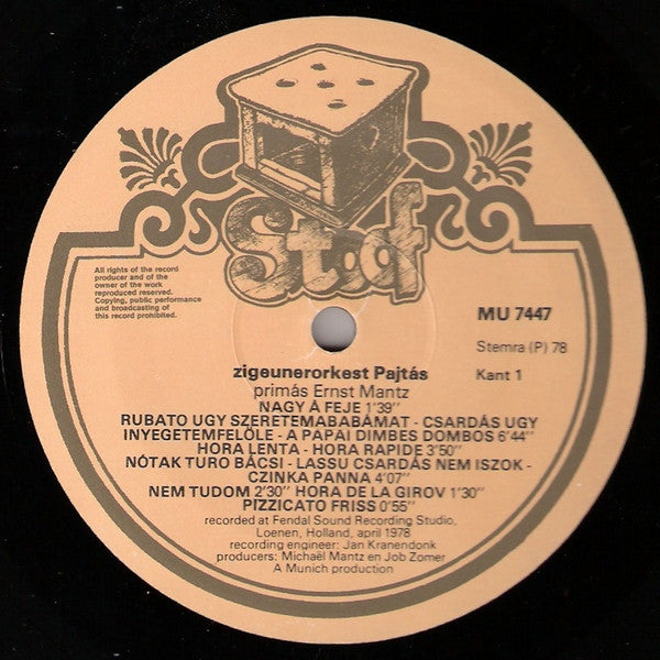 Pajtas : Zigeunerorkest Pajtas (LP)