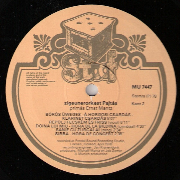 Pajtas : Zigeunerorkest Pajtas (LP)