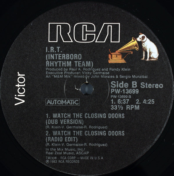 Interboro Rhythm Team : Watch The Closing Doors! (12")