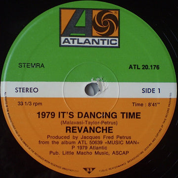 Revanche : 1979 It's Dancing Time / Music Man (12")