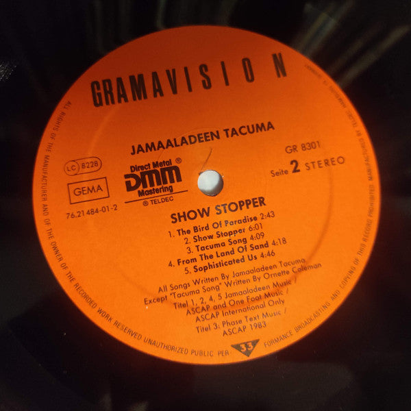 Jamaaladeen Tacuma : Show Stopper (LP, Album)
