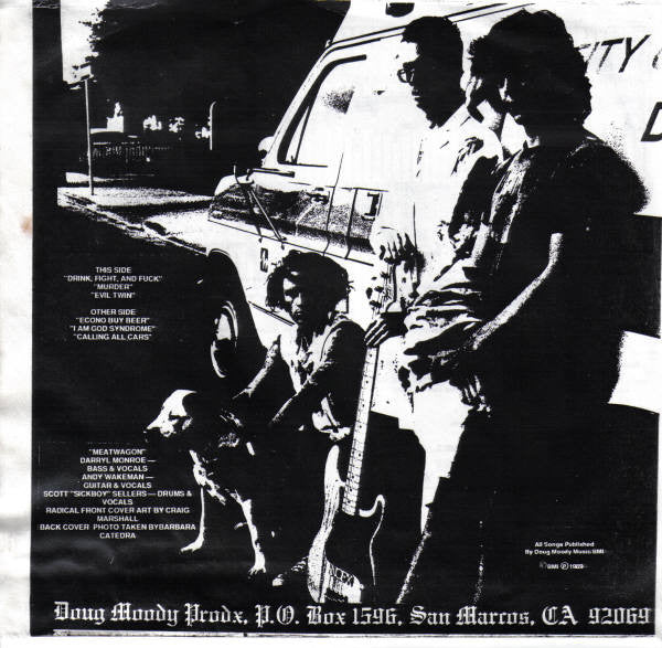 Meatwagon : Drink, Fight, And Fuck (7", yel)