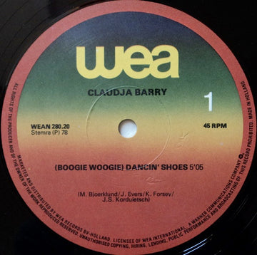 Claudja Barry : (Boogie Woogie) Dancin' Shoes / Boogie Tonight (12", Maxi)