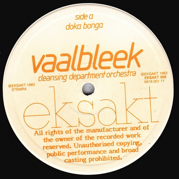 Vaalbleek Cleansing Department Orchestra : Doka Bonga (LP)