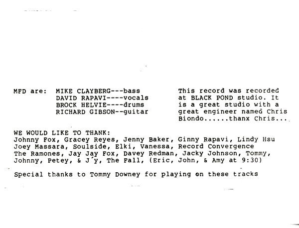 M.F.D. : All Of This (7", Whi)