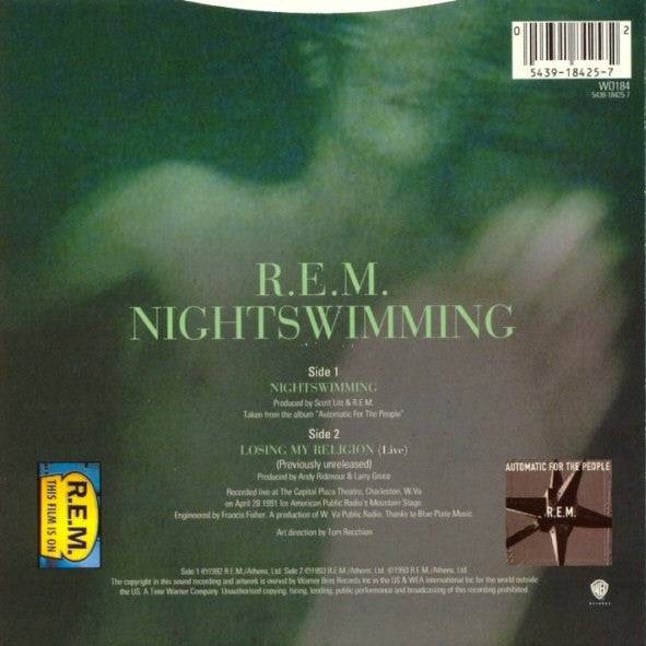 R.E.M. : Nightswimming (7", Pap)