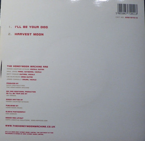 The Honeymoon Machine : I'll Be Your Dog (7", Single)
