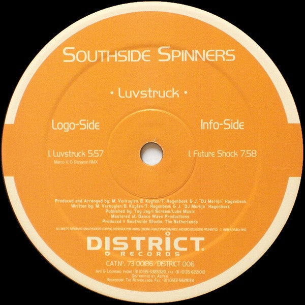 Southside Spinners : Luvstruck (12")