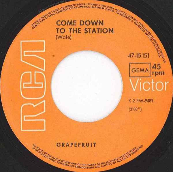 Grapefruit : Deep Water (7", Single)