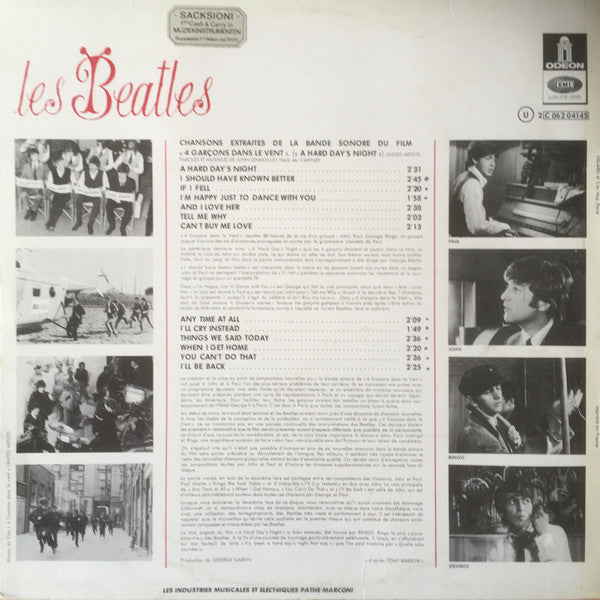Les Beatles* : 4 Garçons Dans Le Vent (LP, Album, RE)