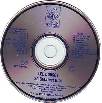 Lee Dorsey : 20 Greatest Hits (CD, Comp)