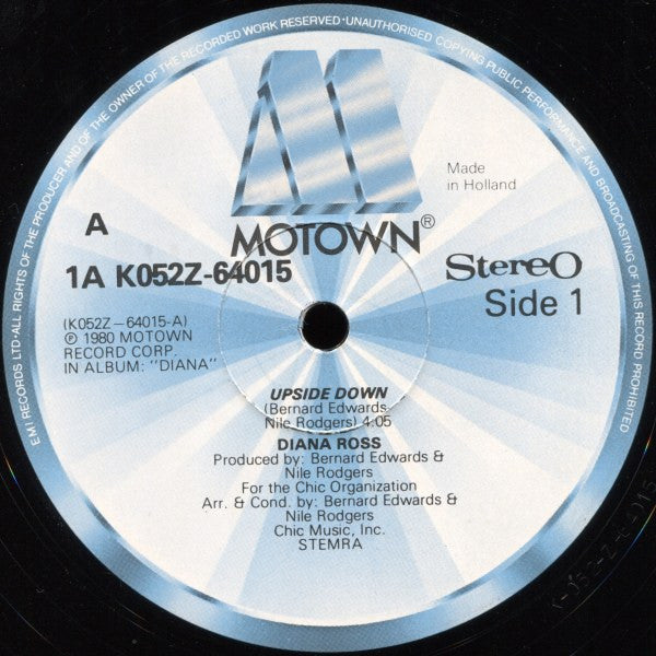 Diana Ross : Upside Down (12", Single)