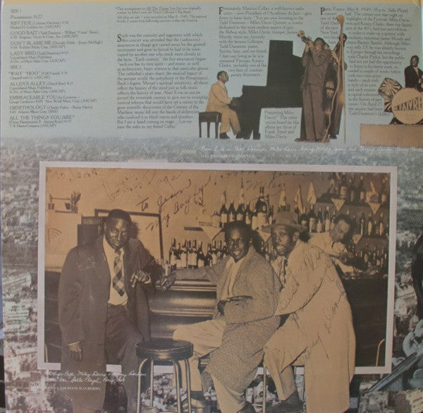 The Miles Davis/Tadd Dameron Quintet* : In Paris Festival International De Jazz - May, 1949 (LP, Album, Mono)