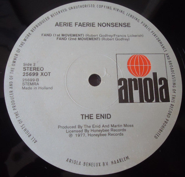 The Enid : Aerie Faerie Nonsense (LP, Album)