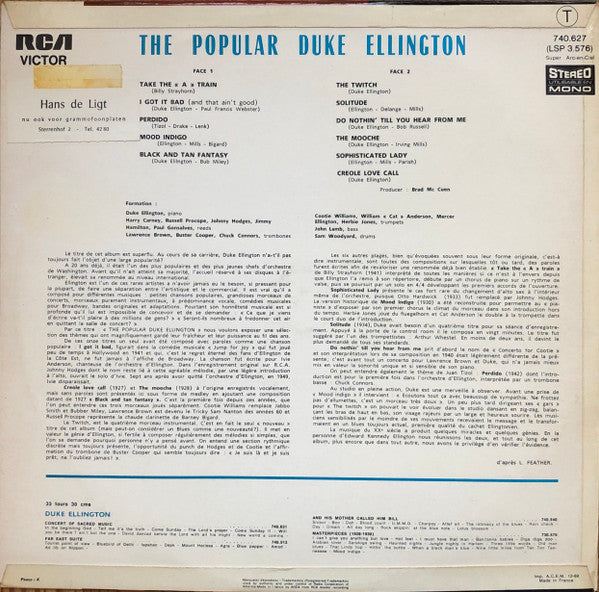 Duke Ellington And His Orchestra : The Popular Duke Ellington (LP, Album, Fli)
