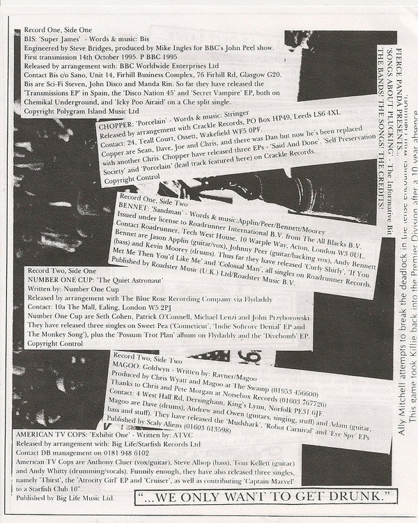 Various : Songs About Plucking (2x7")