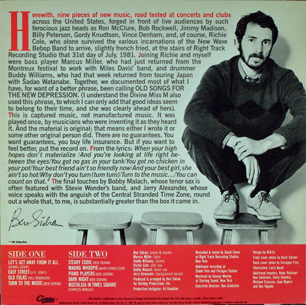 Ben Sidran : Old Songs For The New Depression (LP, Album)