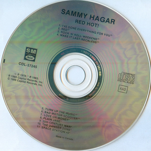 Sammy Hagar : Red Hot! (CD, Comp)