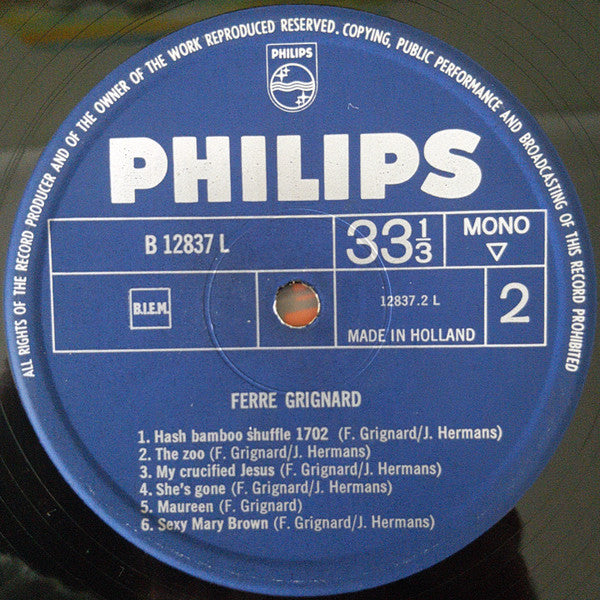 Ferre Grignard : Ferre Grignard (LP, Album, Mono)