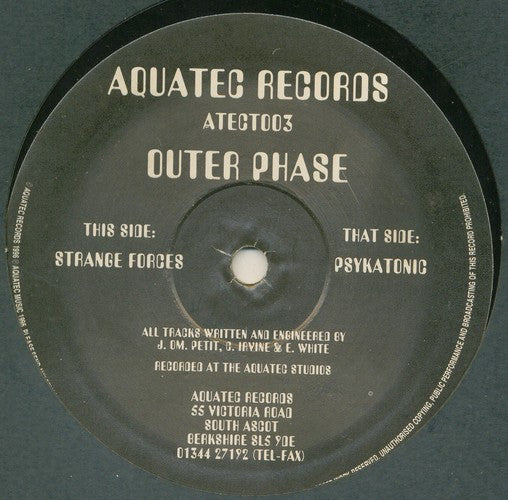 Outer Phase : Strange Forces / Psykatonic (12")