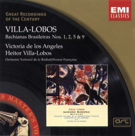 Heitor Villa-Lobos : Victoria De Los Angeles, Heitor Villa-Lobos, Orchestre National De France : Bachianas Brasileiras Nos. 1, 2, 5 & 9 (CD, Comp, Mono, RM)