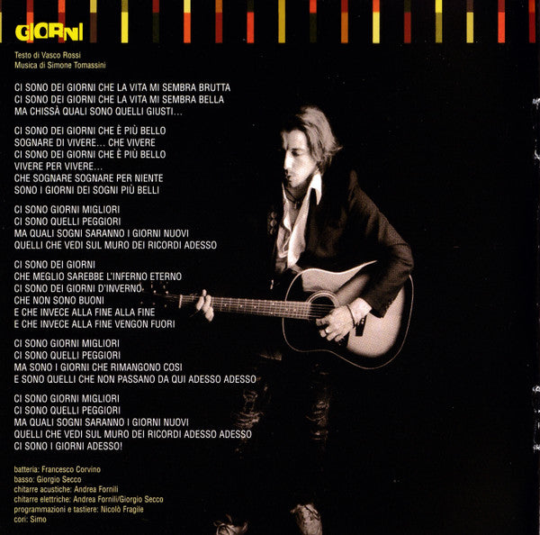 Simone Tomassini : Giorni (CD, Album, Copy Prot.)