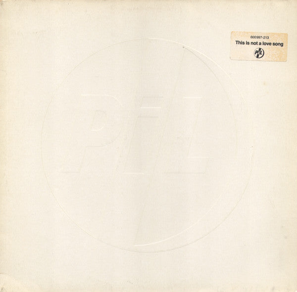 Public Image Limited : This Is Not A Love Song (12", Single, Red)