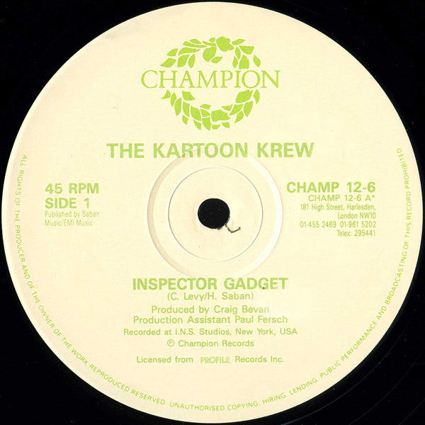 The Kartoon Krew : Inspector Gadget (12")