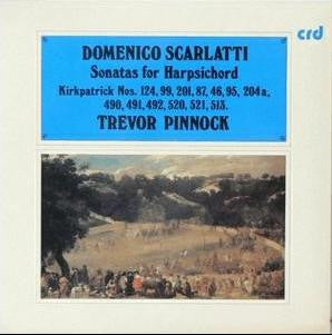 Domenico Scarlatti - Trevor Pinnock : Sonatas For Harpsichord (Kirkpatrick Nos. 124, 99, 201, 87, 46, 95, 204a, 490, 491, 492, 520, 521, 513.) (LP, Gat)