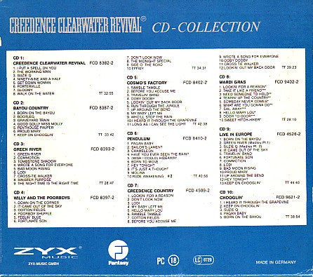 Creedence Clearwater Revival : 10 CD-Collection (10xCD, Comp + Box)