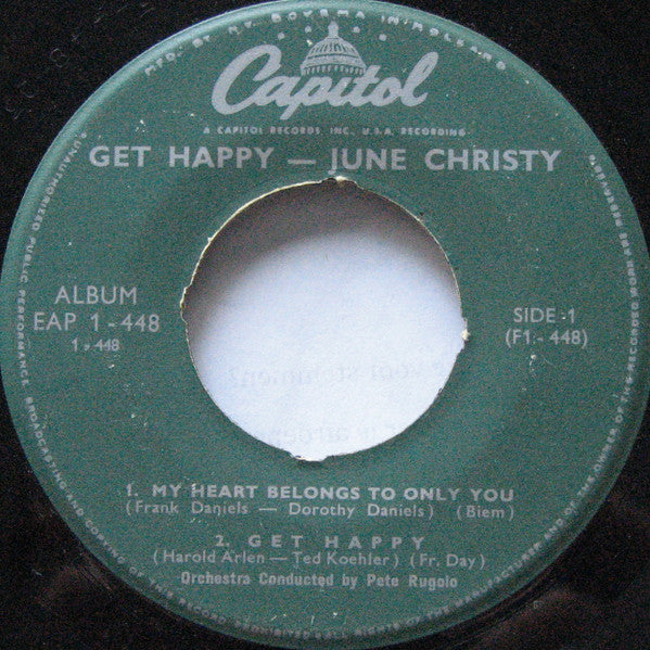 June Christy : Get Happy (7", EP)