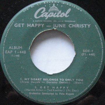 June Christy : Get Happy (7", EP)