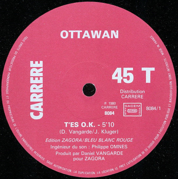 Ottawan : T'es O.K. / You're O.K. (12", Maxi)