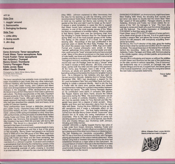 Gene Ammons / Bennie Green : Juggin' Around (LP, Album)