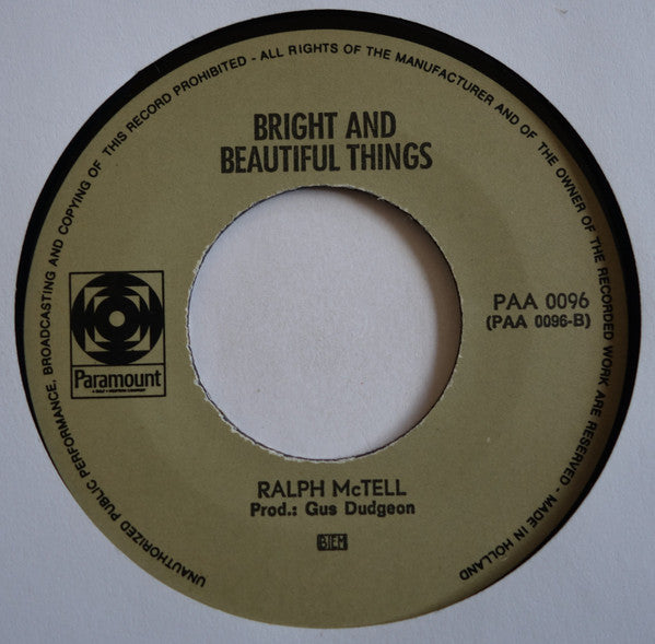 Ralph McTell : Streets Of London (7", Single)