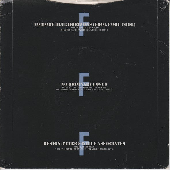China Crisis : No More Blue Horizons (Fool Fool Fool) (7", Single)