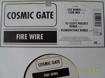 Cosmic Gate : Fire Wire (12")