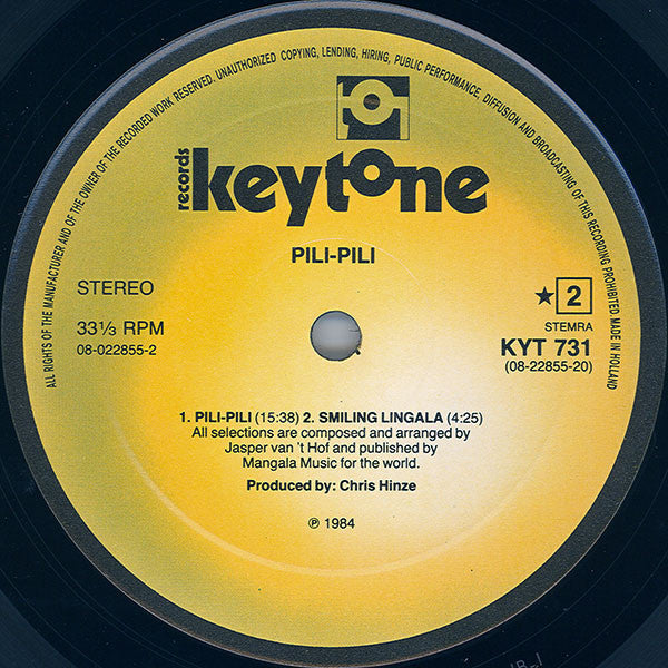 Jasper van 't Hof* : Pili-Pili (LP, Album)