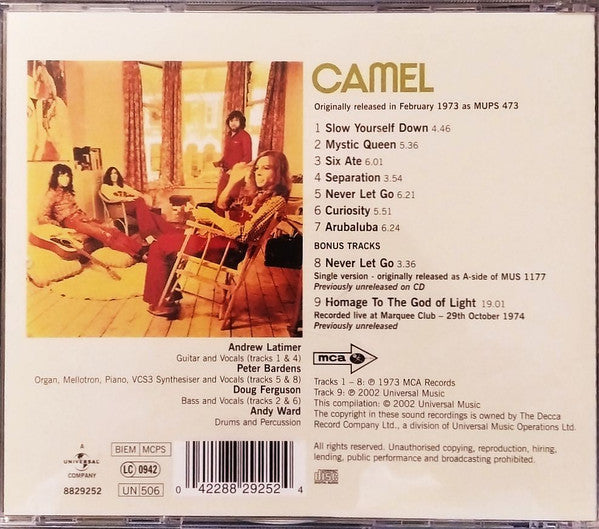 Camel : Camel (CD, Album, RE, RM, RP)