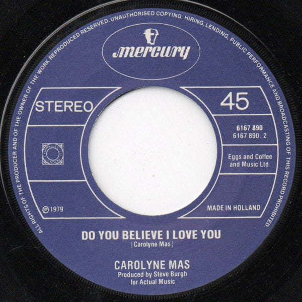 Carolyne Mas : Snow (7", Single)