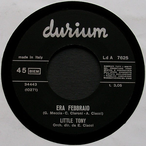 Little Tony : Bada Bambina (7", Single)