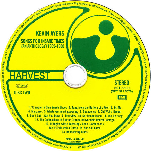 Kevin Ayers : Songs For Insane Times - An Anthology 1969-1980 (4xCD, Comp)