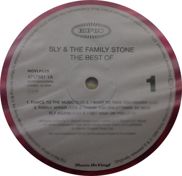 Sly & The Family Stone : The Best Of Sly And The Family Stone (2xLP, Comp, Ltd, Num, RE, Pin)