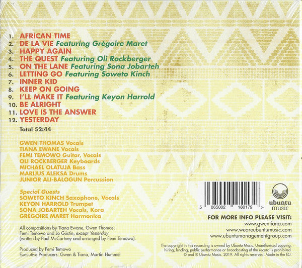 Gwen Thomas (3) & Tiana Ewane : African Time (CD, Album)