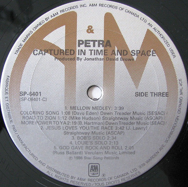 Petra (9) : Captured In Time And Space (2xLP, Album)
