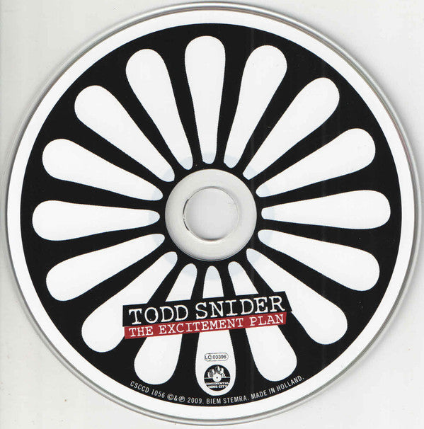 Todd Snider : The Excitement Plan (CD, Album)