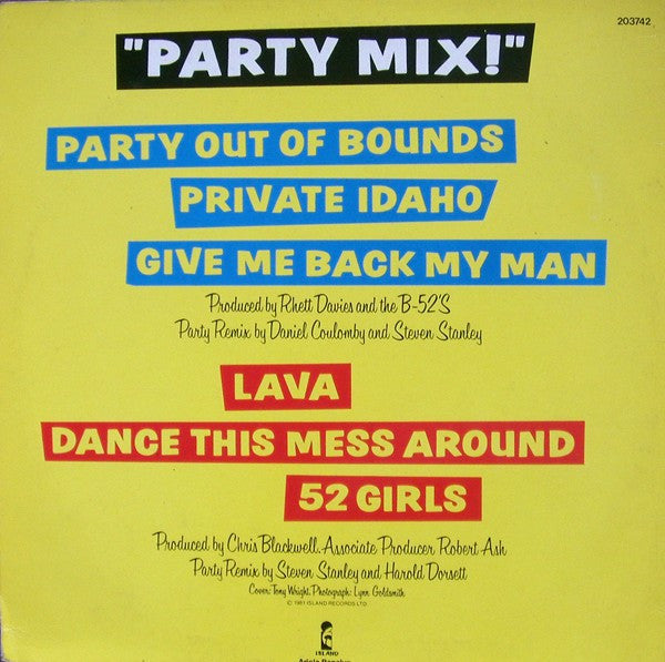 The B-52's : Party Mix! (LP, MiniAlbum)